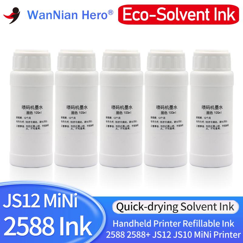Solvent Printer Ink - حبر قابل لإعادة الملء سريع الجفاف