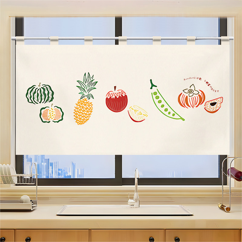 Commercial Window Printing - ستارة باب نصفية شبكية من فيكاما