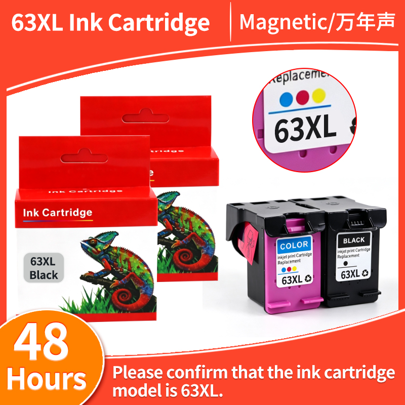 Solvent Printer Ink - خرطوشة حبر متوافقة مع HP63 و