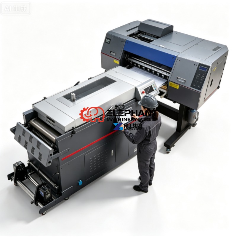 Commercial Printing Shop - طابعة أفلام DTF تجارية مع آلة