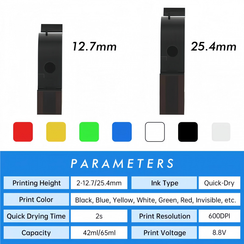خرطوشة حبر عالية الجودة 12.7 م - مراجعة Solvent Printer Ink وسعره