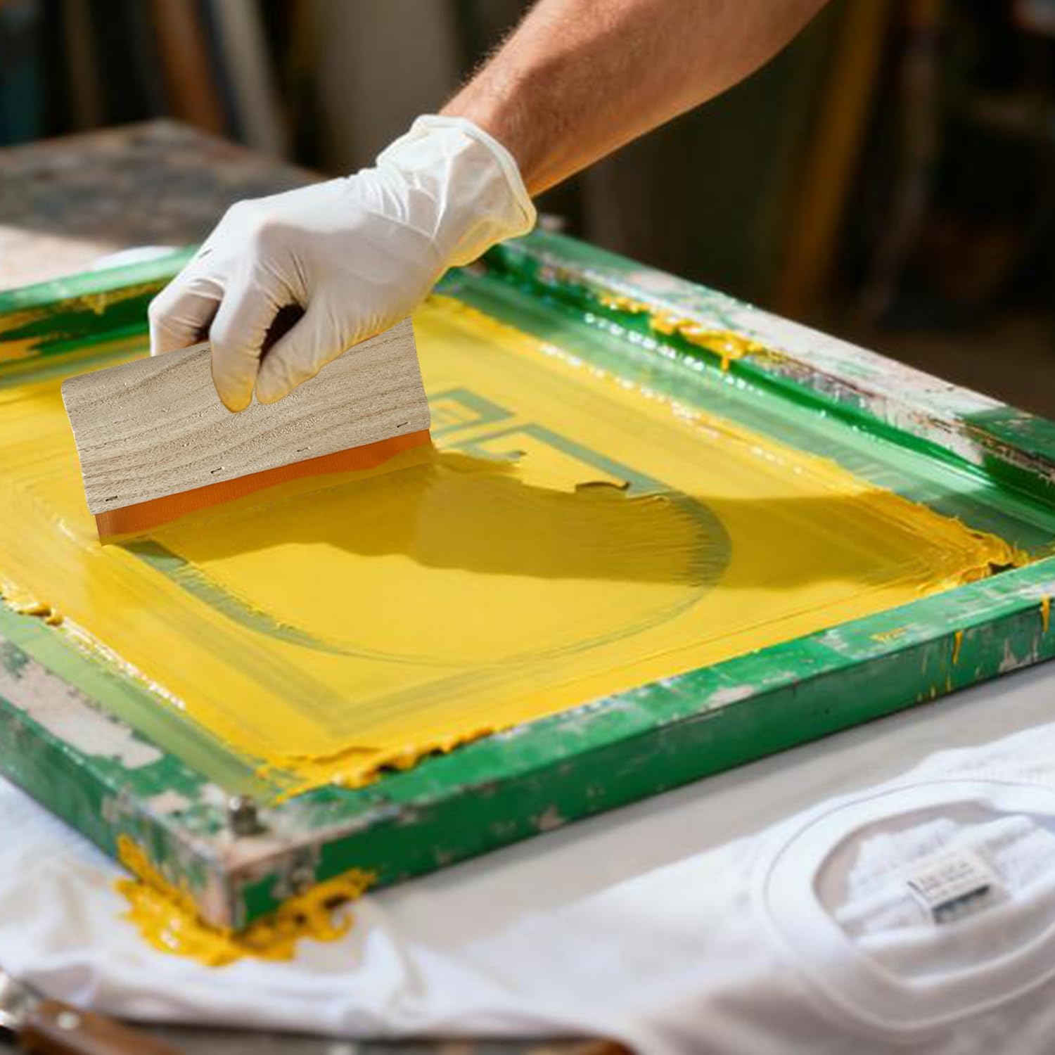 لوحة ممسحات مطاطية لطباعة الشا - مراجعة Screen Printing Squeegee وسعره