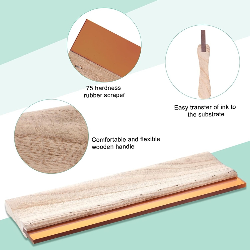 لوحة ممسحات مطاطية لطباعة الشا - مراجعة Screen Printing Squeegee وسعره