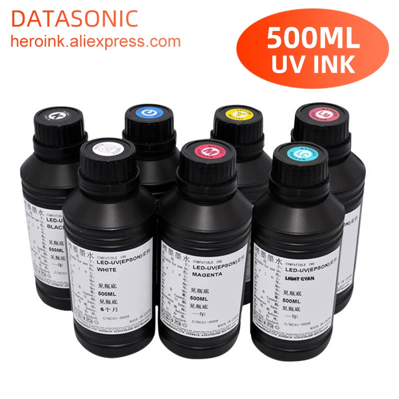 500 مللي زجاجة LED الأشعة فوق  - مراجعة Solvent Printer Ink وسعره